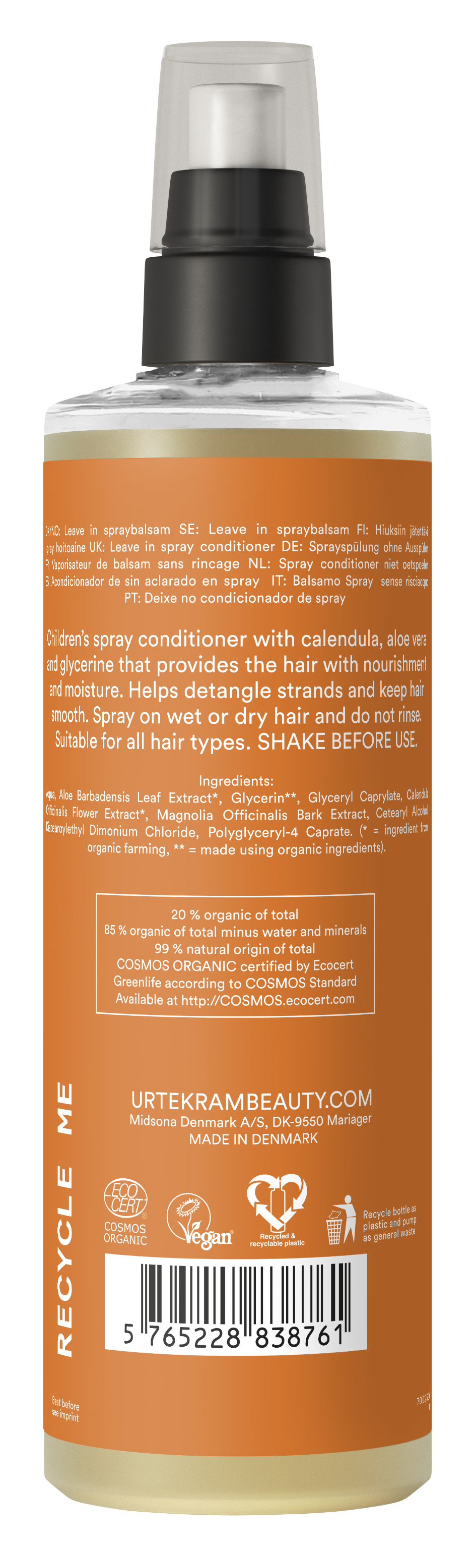 Children´s Spray Conditioner Calendula 250 ml LeaveIn Spray