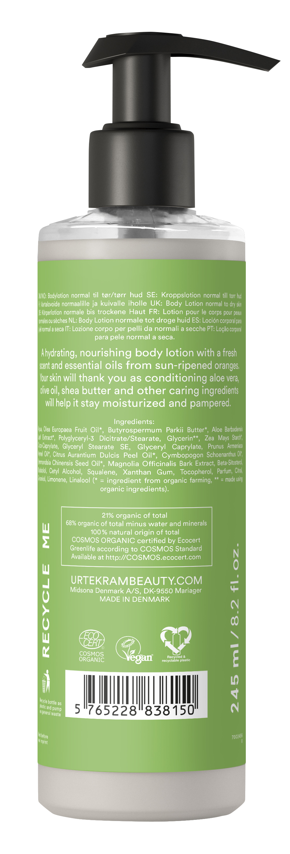 Aloe Vera Body Lotion 245 ml Body Lotion Cremes & Pflege Körper